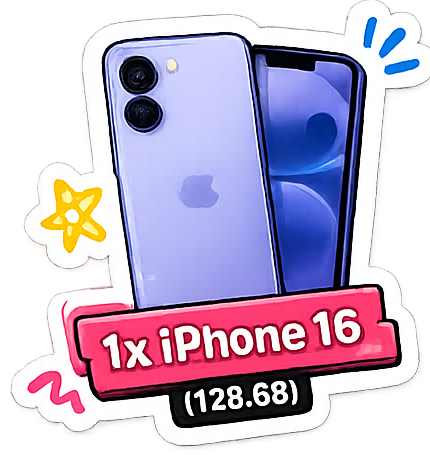 1x iPhone 16 (128 GB)